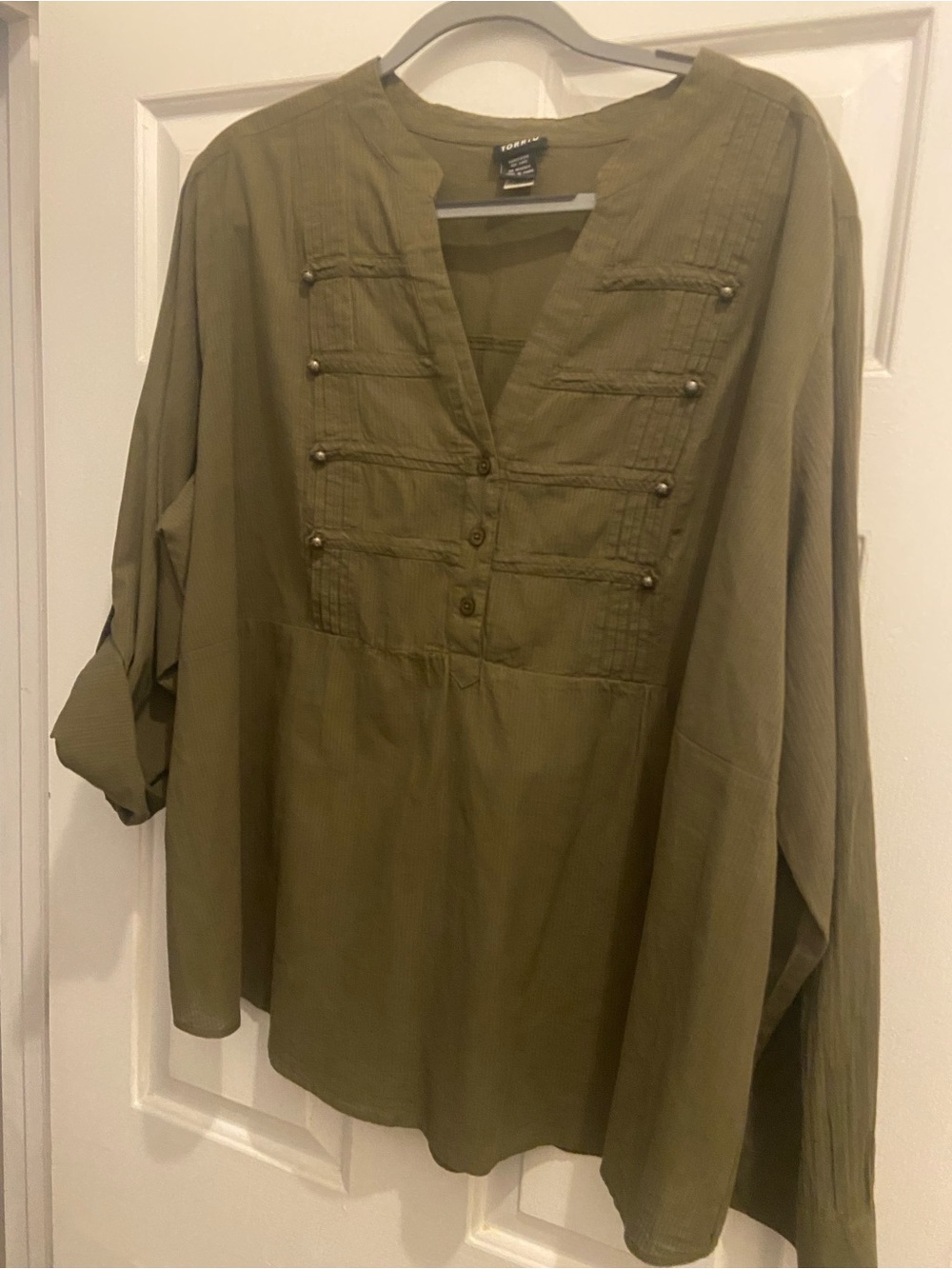 Torrid 3 3x Military Lightweight Shirt